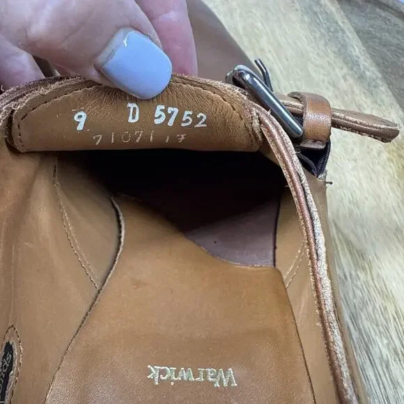 Allen Edmonds Warwick Shoes Men's 9D Monk Strap Loafers Brown Walnut Leather USA - Picture 14 of 16